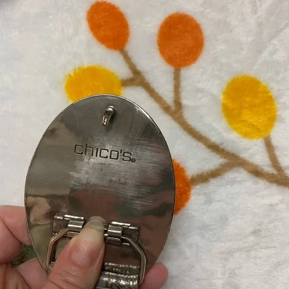 Women’s Chico’s Gray and Silver Belt - Picture 5 of 10